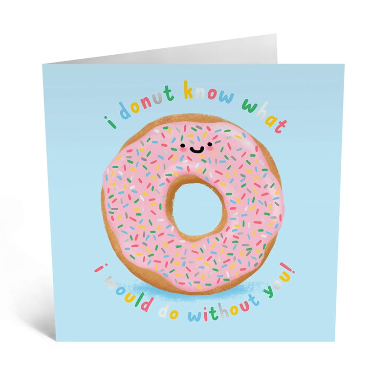 CENTRAL 23 Donut Valentine Cards - Friendship Card for Him Her - Donut Know What I Would Do Without You - Funny Valentines Day Cards for Boyfriend Girlfriend - Anniversary Card for Wife Husband - Image 2